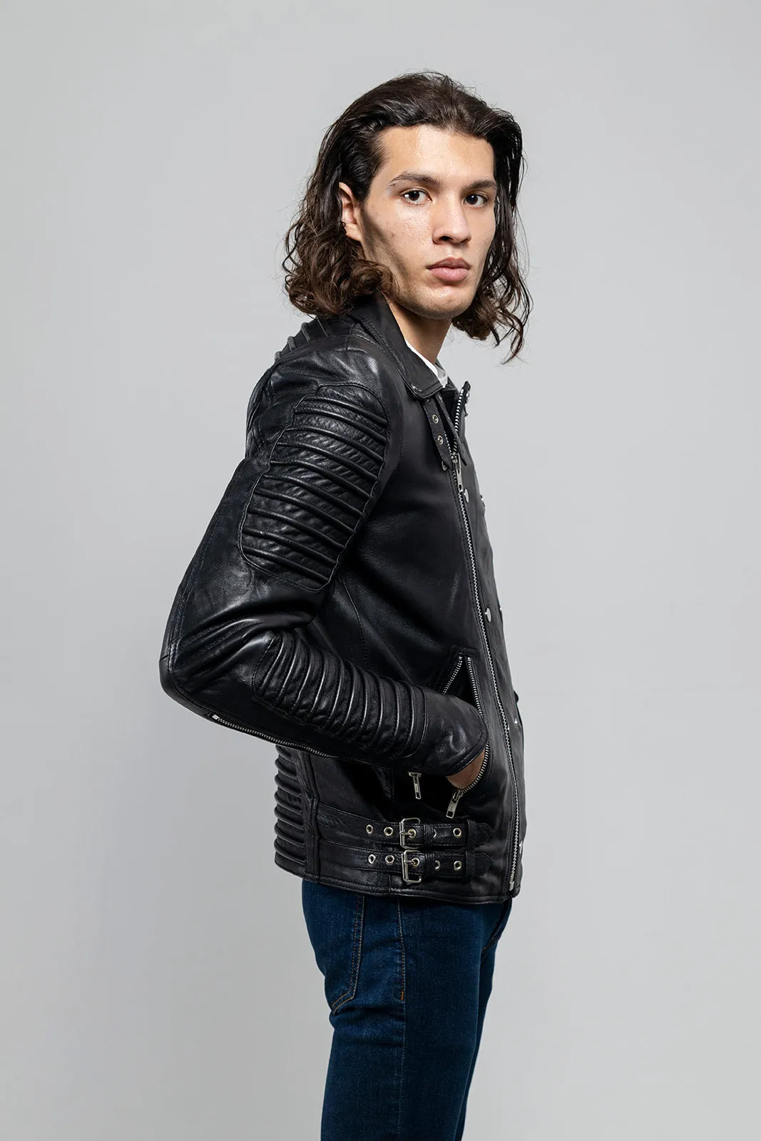 Brooklyn Mens Lambskin Leather Jacket