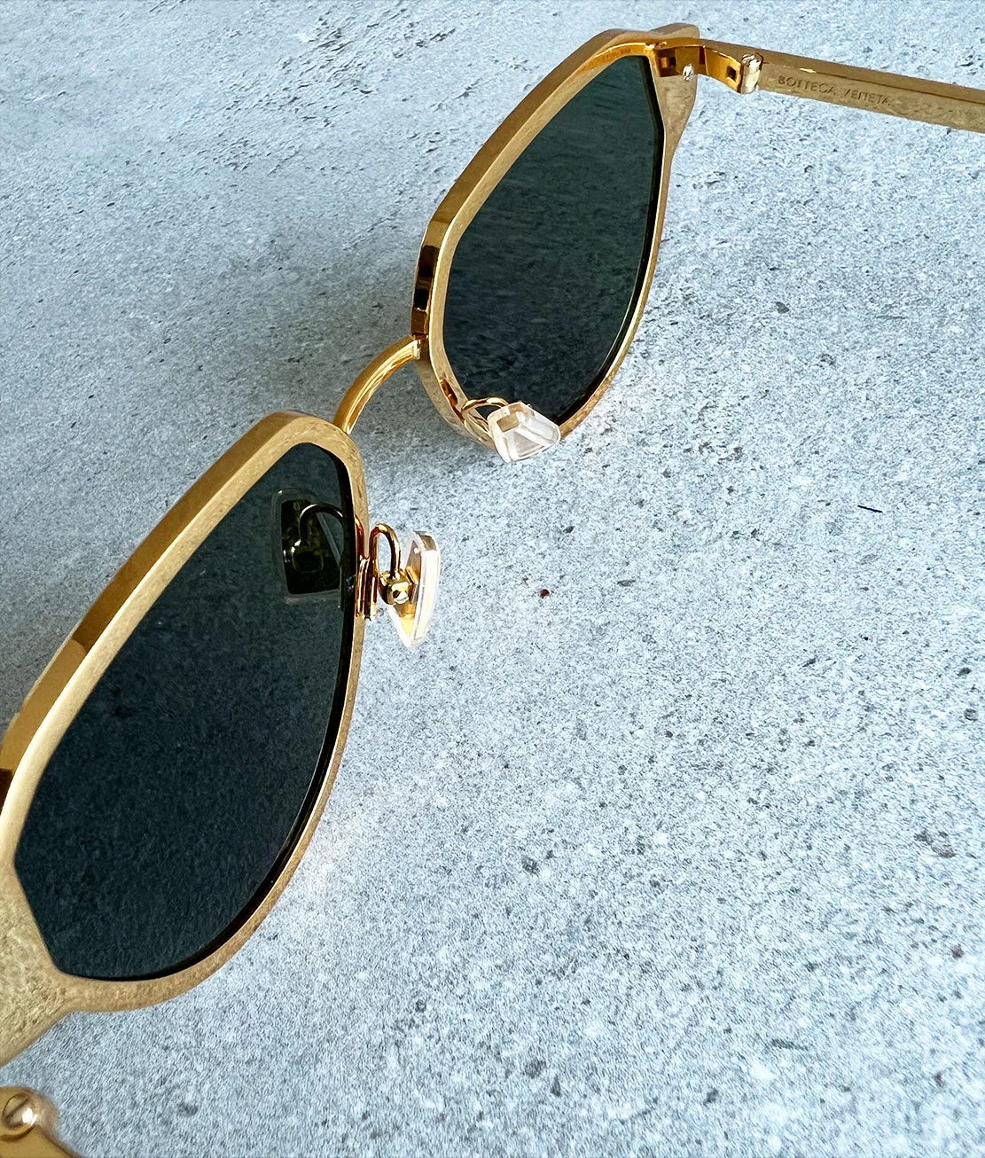 BV 1271S Glaze Metal Aviator, Gold