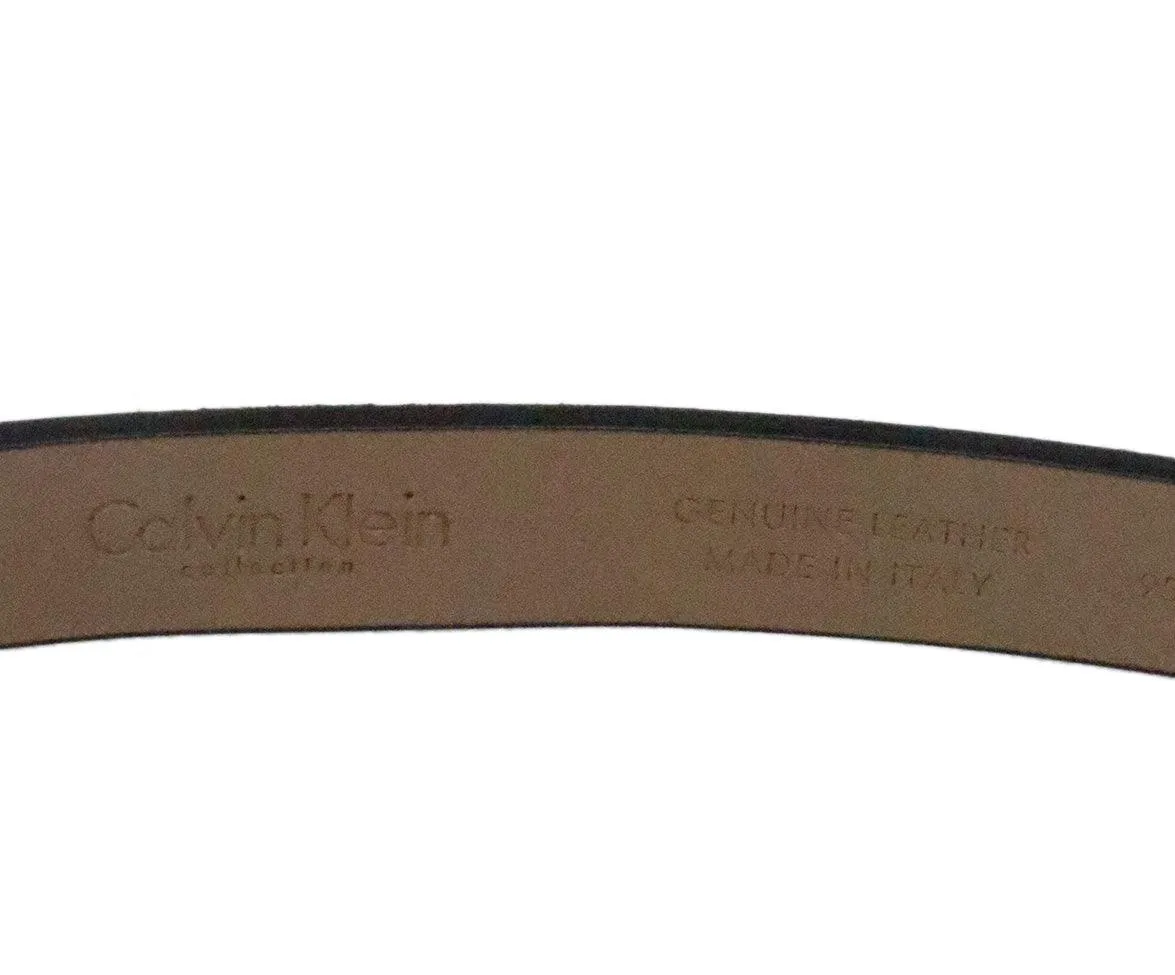 Calvin Klein Black Calfhair Belt