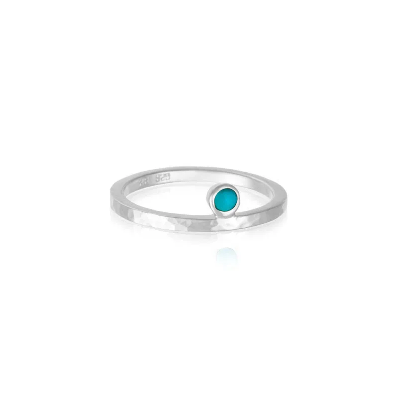 Celeste Ring, Turquoise, Silver