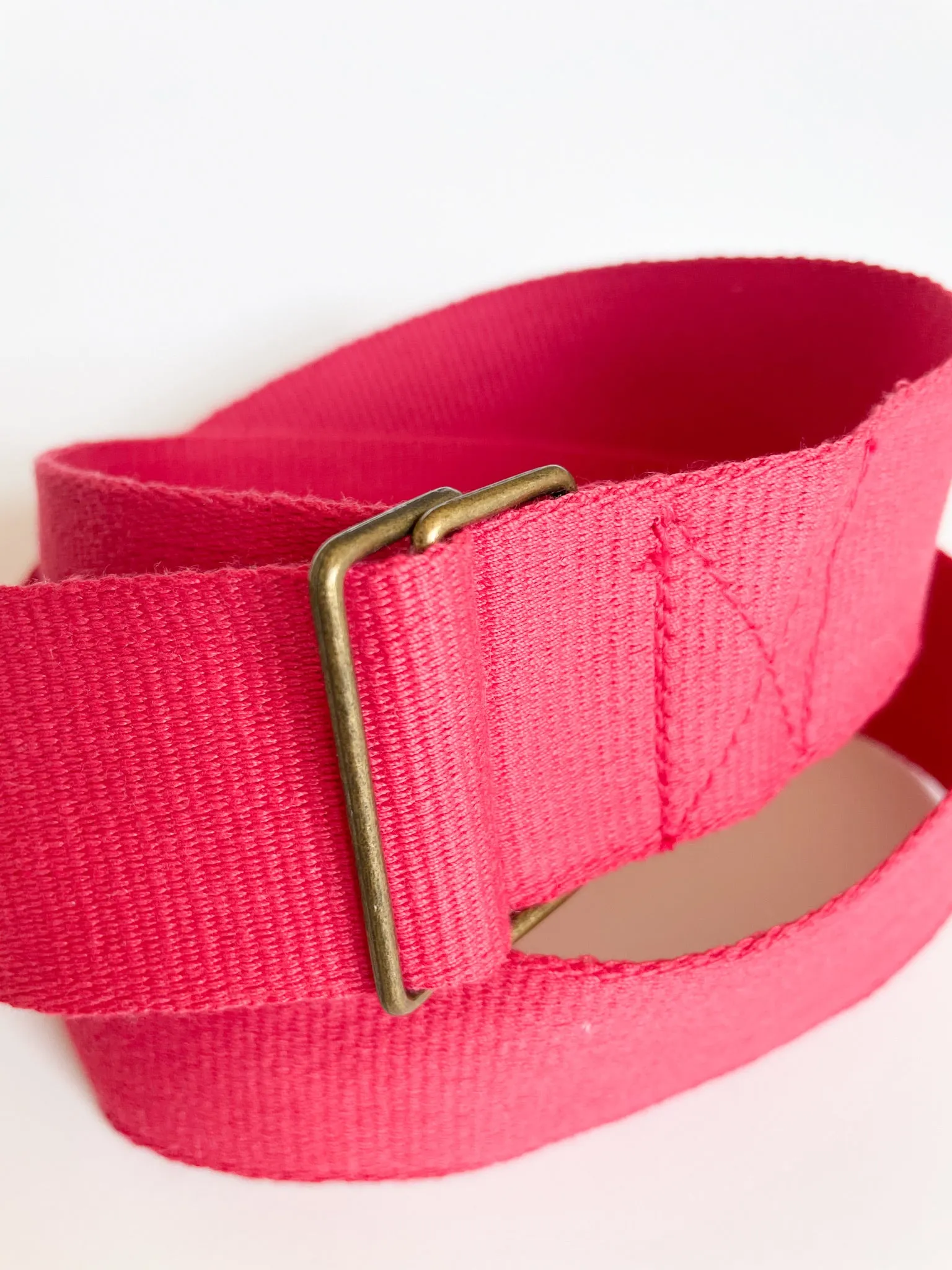 Cherry Red O-Ring Belt - S/M