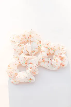 Chiffon Floral Scrunchie