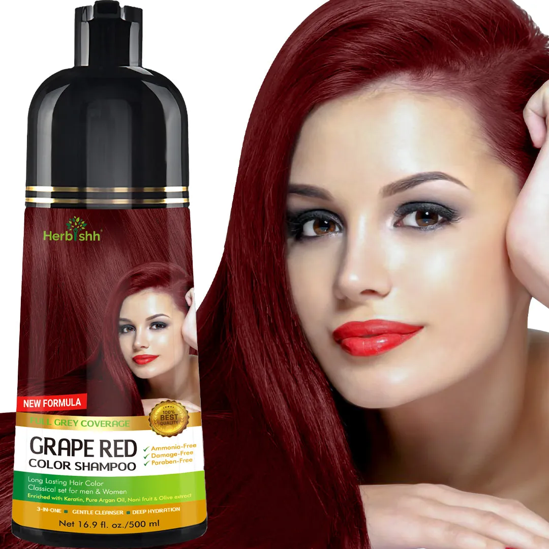 (Choose Red or Purple Shades) 2 pcs Color Shampoo   Free 1 pc Argan Hair Mask