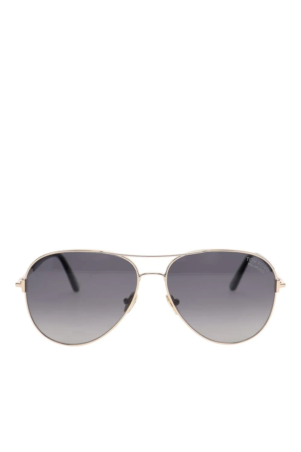 Clark Polarized Black Smoke Aviator Sunglasses