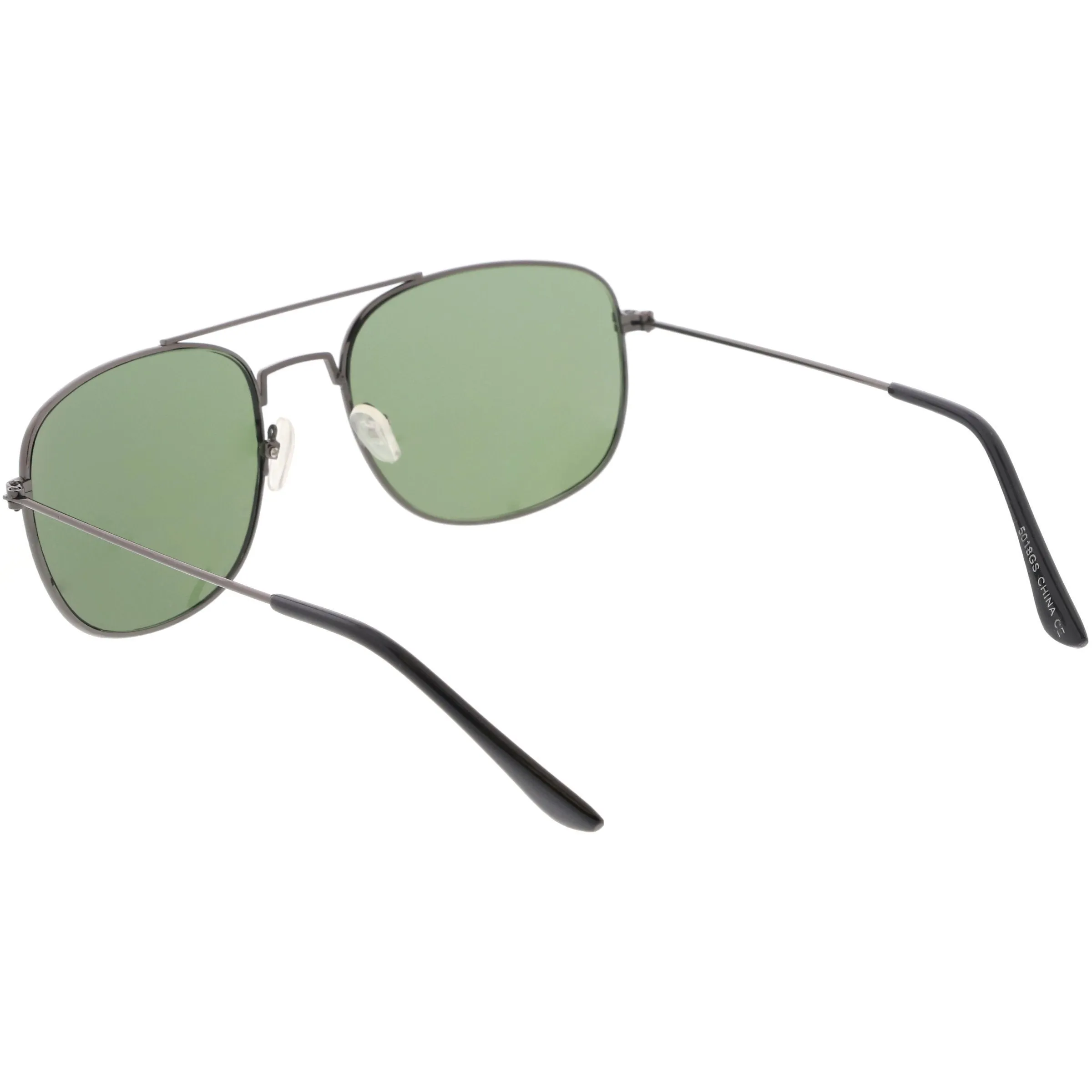 Classic Square Metal Aviator Sunglasses