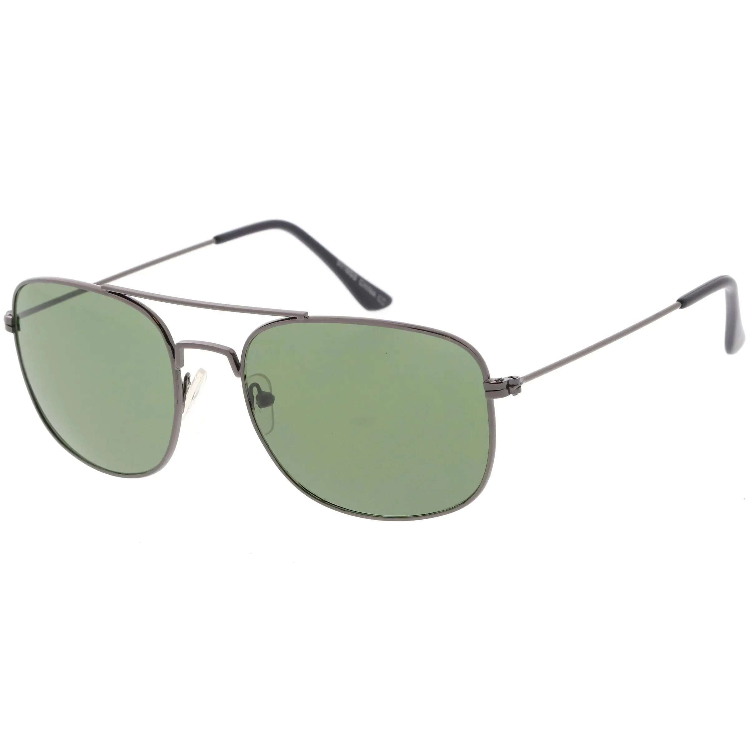 Classic Square Metal Aviator Sunglasses