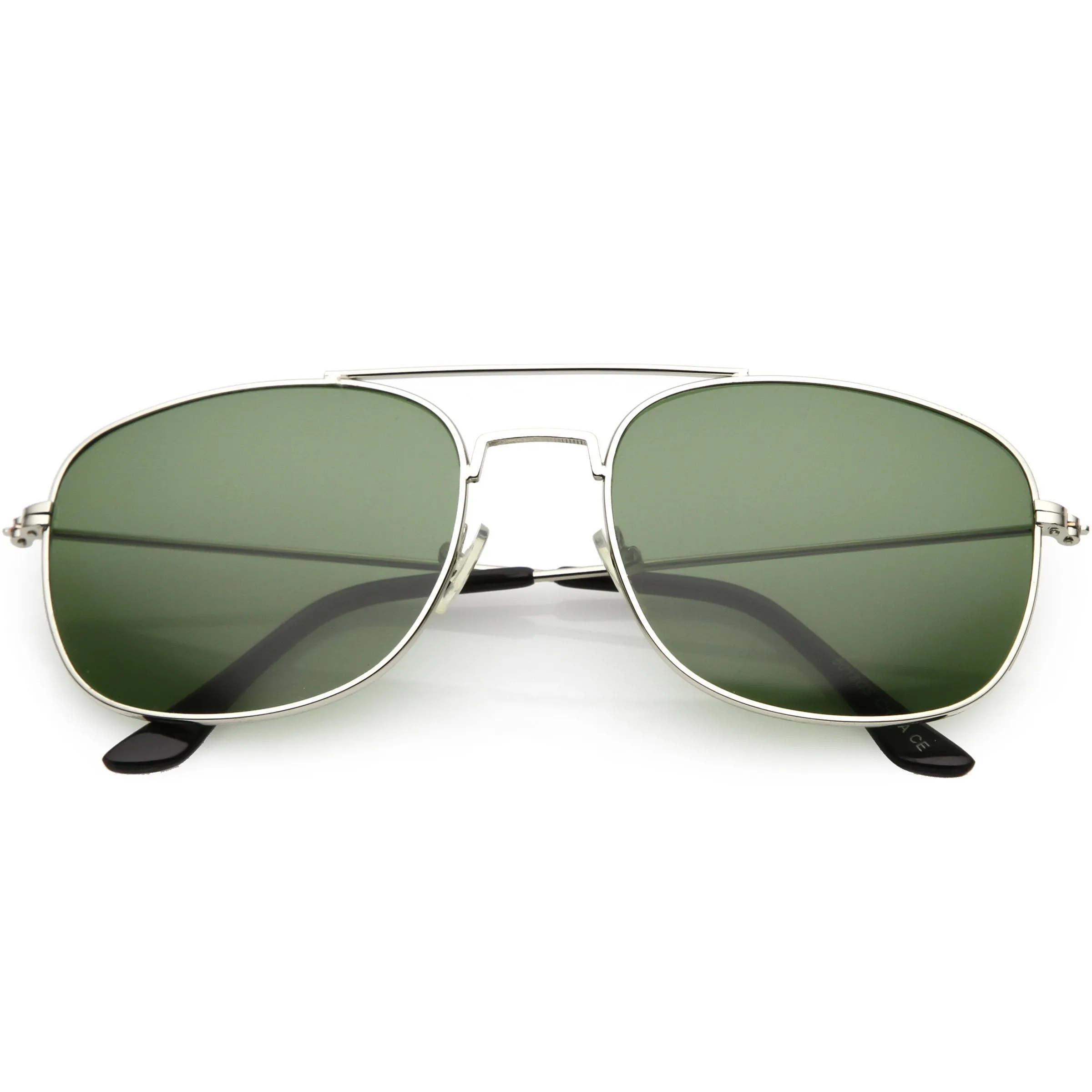 Classic Square Metal Aviator Sunglasses