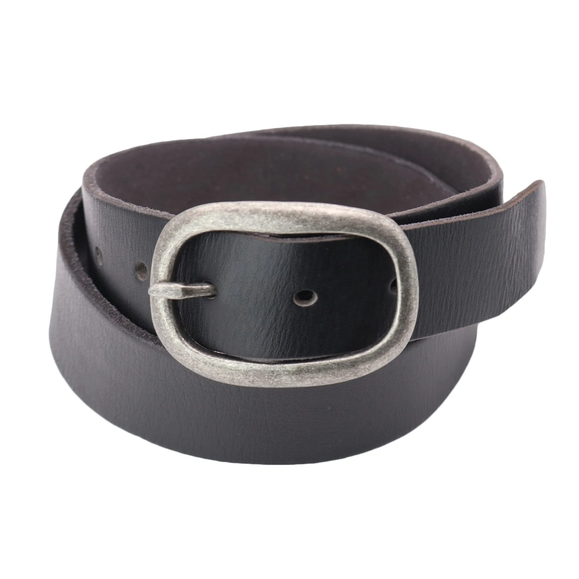 Cowgirls Rock Women's Center Bar Buckle Belt with Burnished Edges