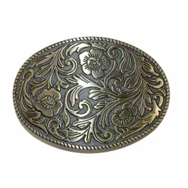 CTM® Floral Print Belt Buckle