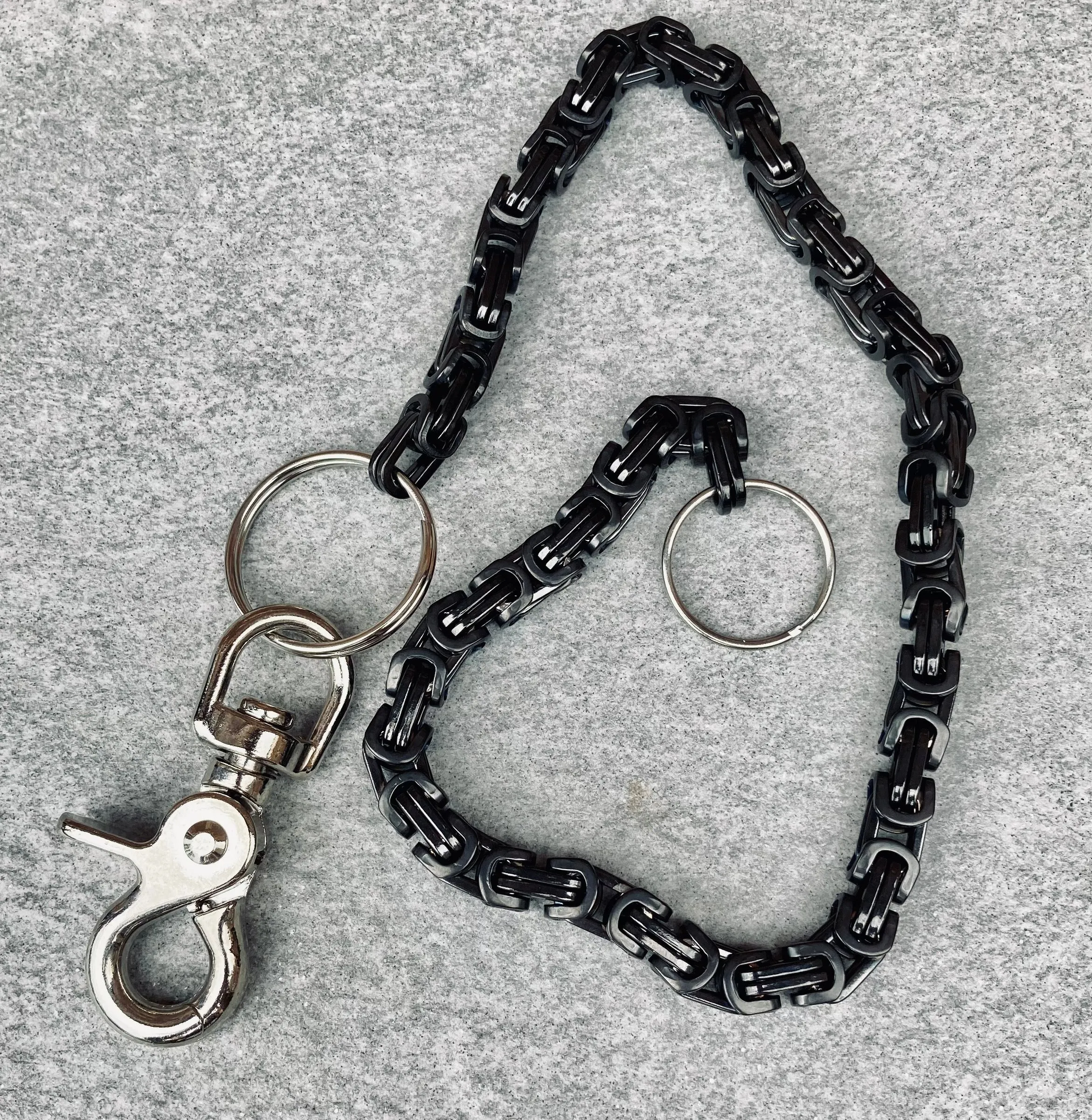 Daytona - Black - Wallet Chain Heritage - 1/2 inch wide