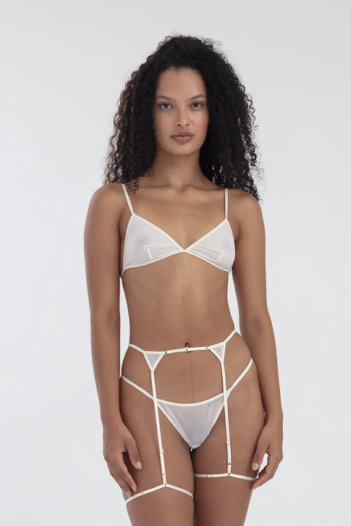 DEMI TRIANGLE BRA IVORY