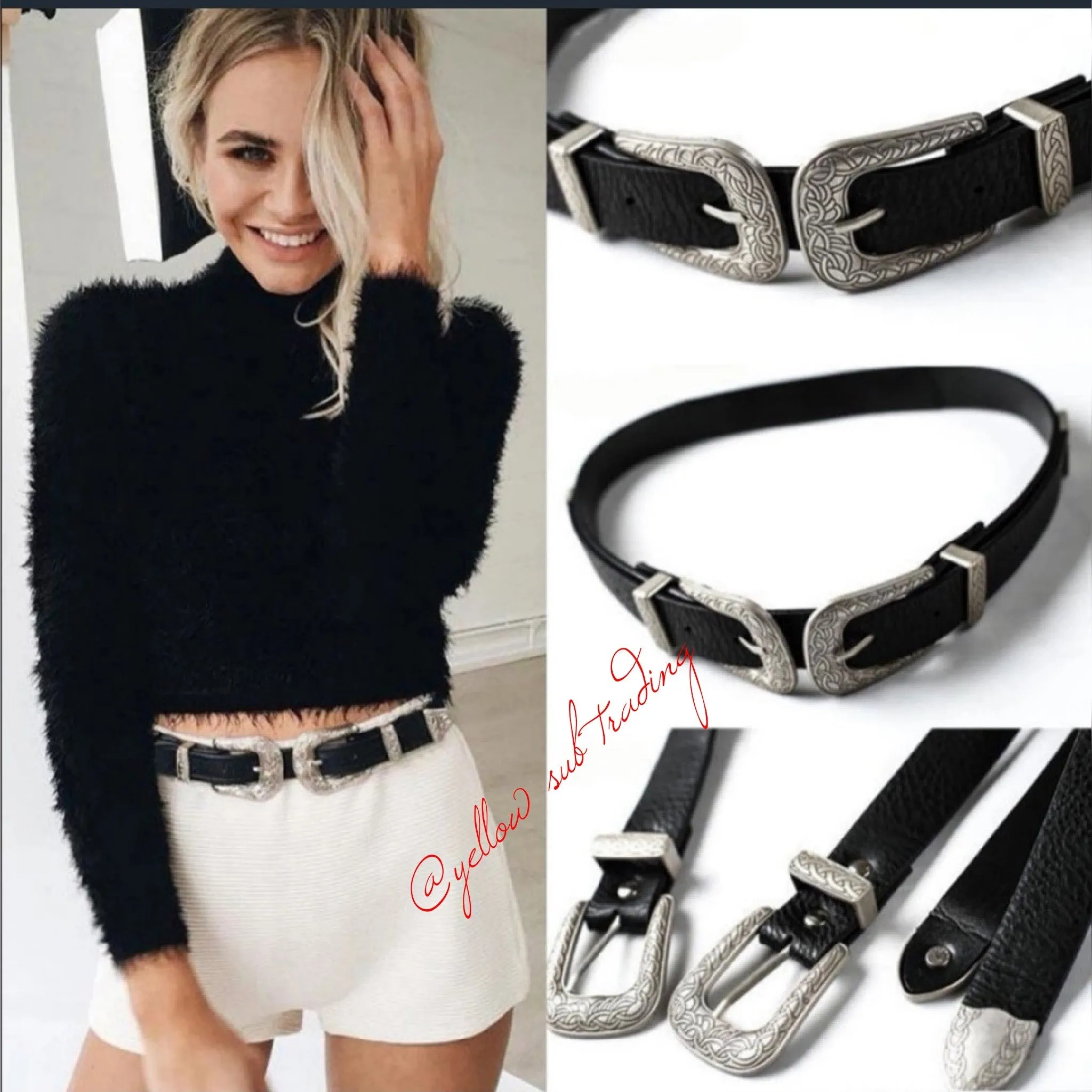 Double buckle belt