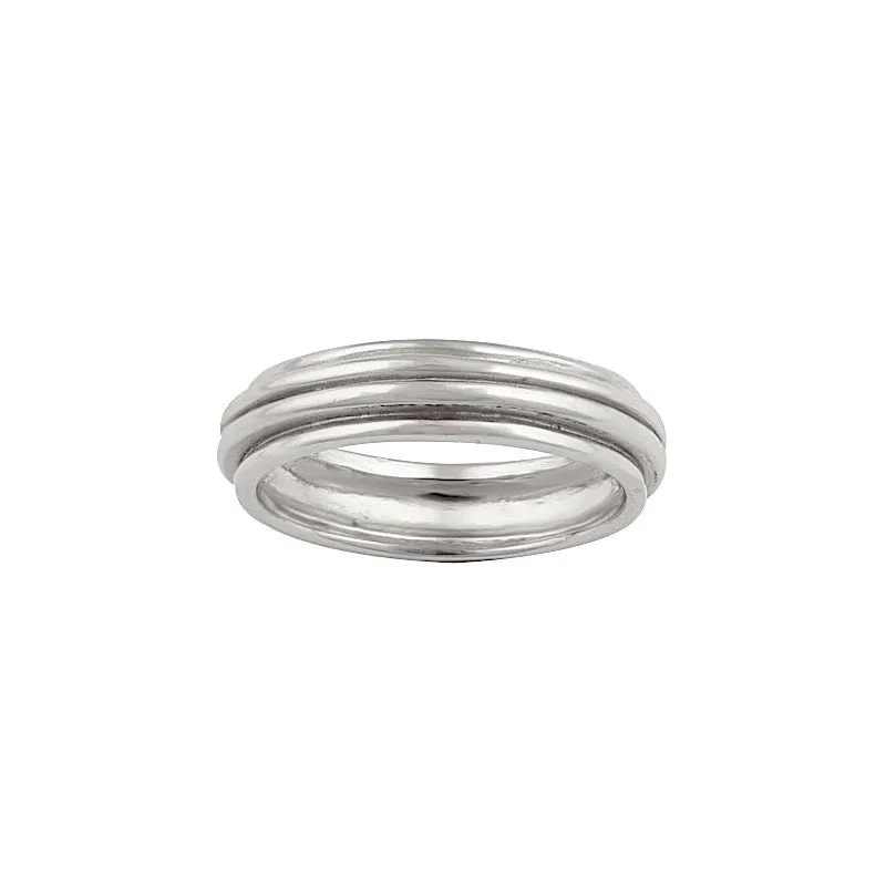 Elena Ridge Ring Silver