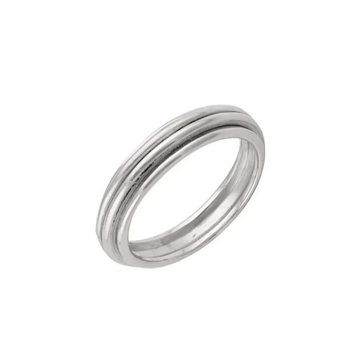 Elena Ridge Ring Silver