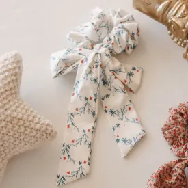 Ellie’s Bow Floral Scrunchie