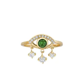 Emerald Eye of Emotions Ring