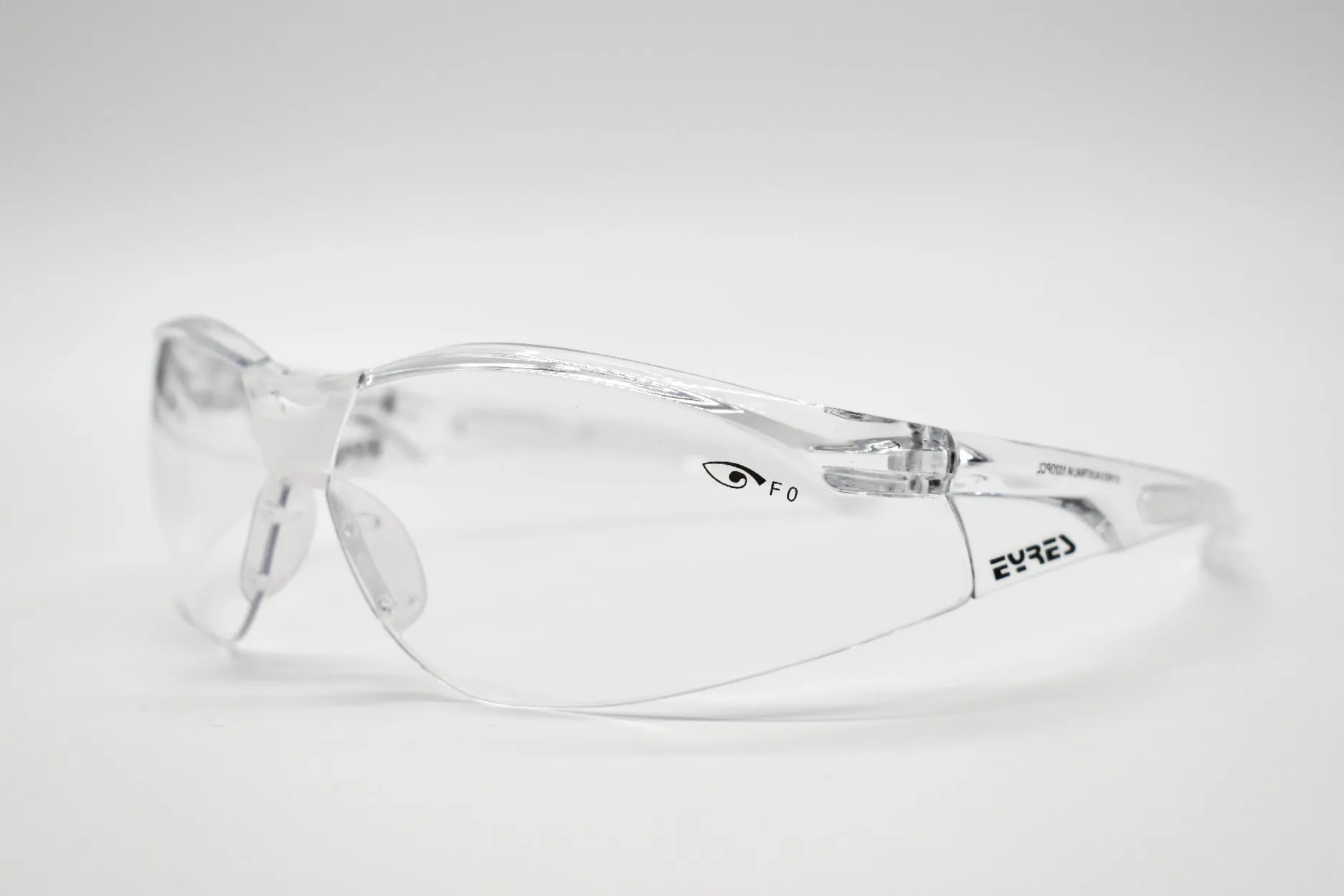 Eyres Terminator Clear Frame Clear Lens Safety Glasses 102-OP-CL