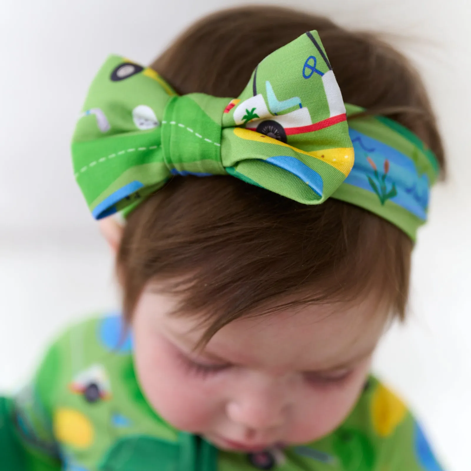 Fairway Fun Luxe Bow Headband