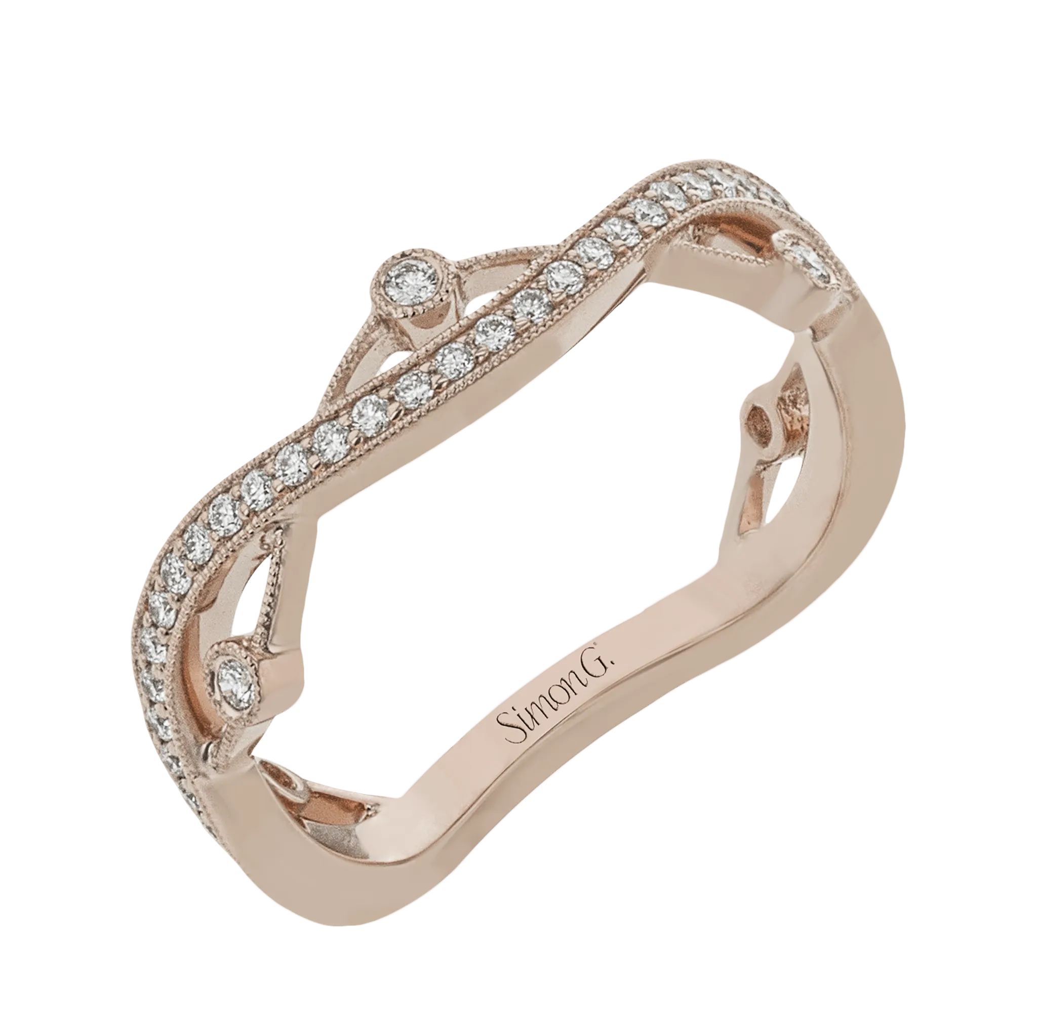 Fashion Ring In 18k Gold With Diamonds