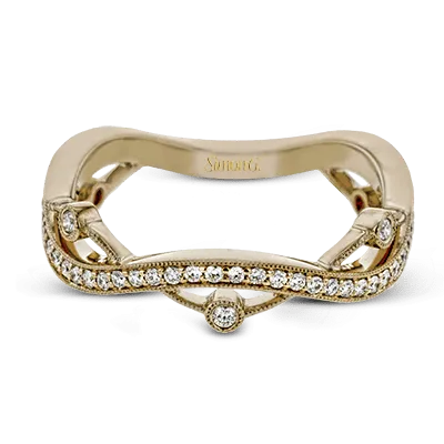 Fashion Ring In 18k Gold With Diamonds