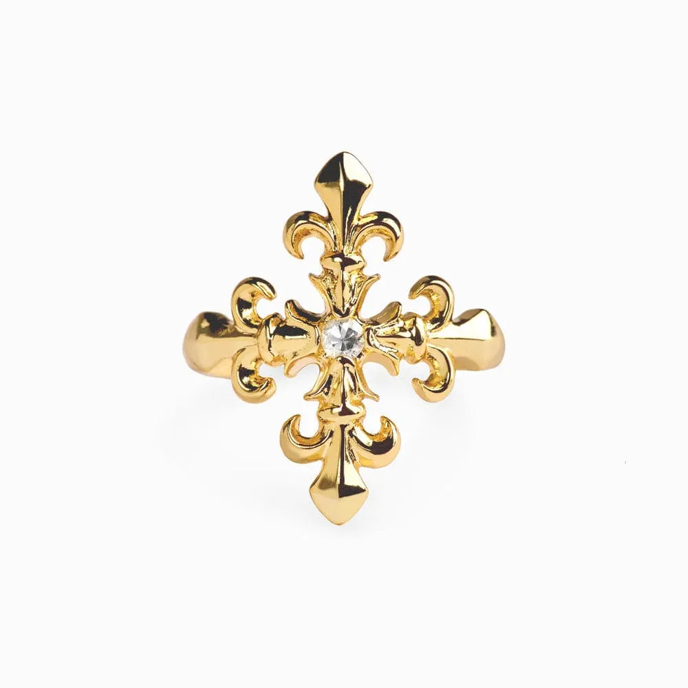 French Cross Statement Ring