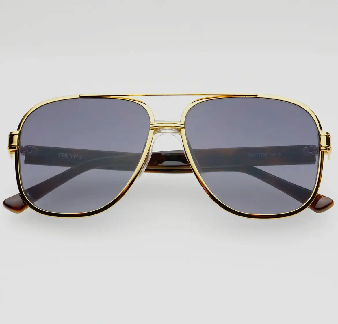 Freyrs Carter Gold/Gray Tortoise Sunglasses