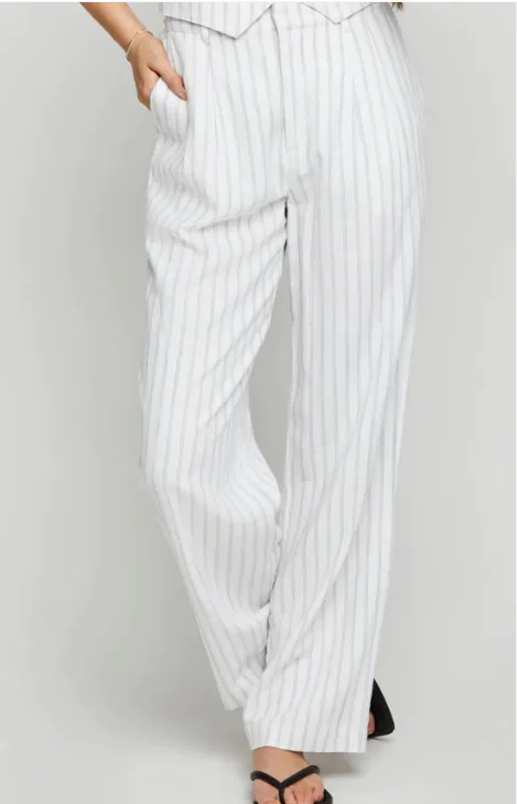 Gentle Fawn Elliot Pants | White Stripe