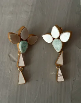 Geometric Amazonite Danglers