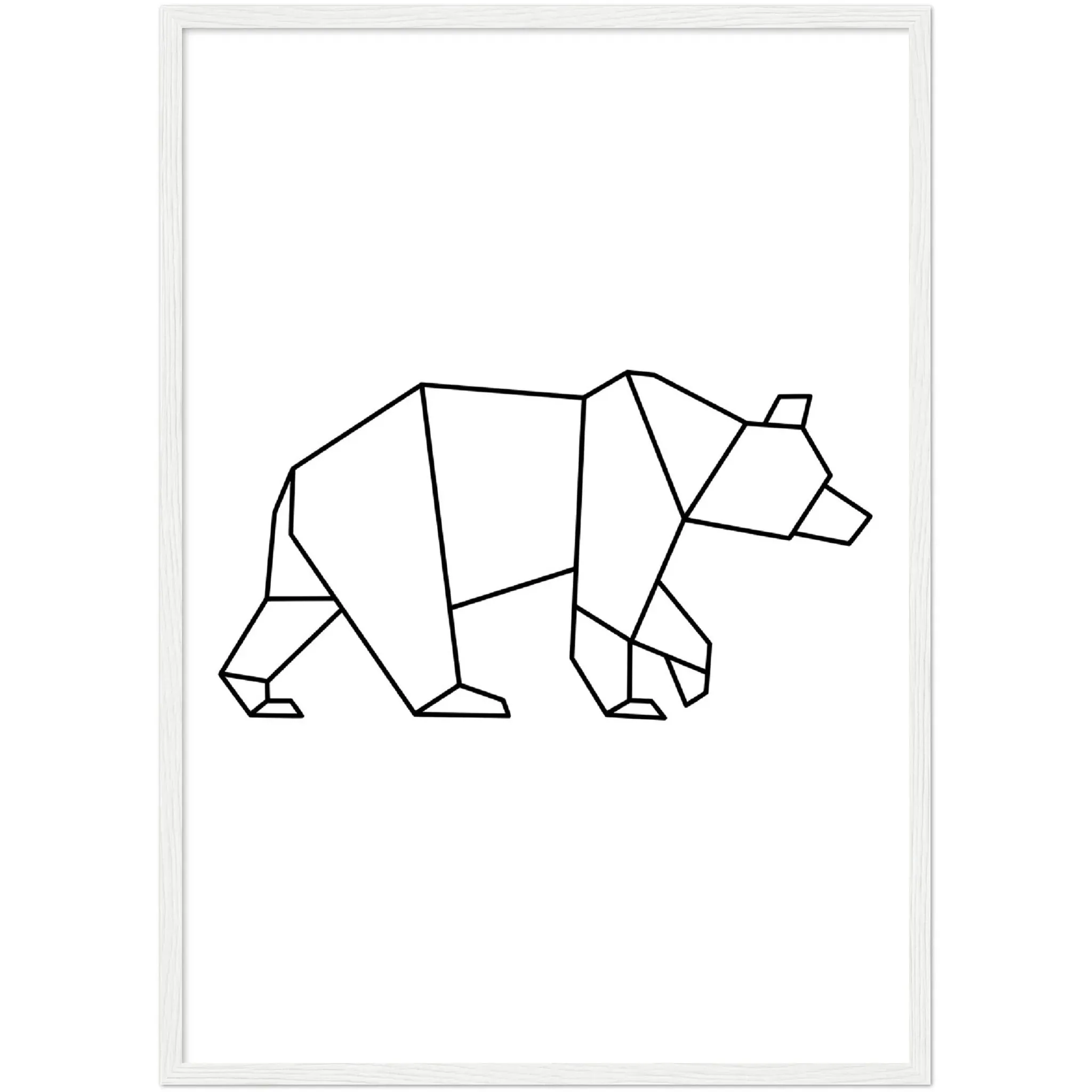 Geometric Bear Wall Art