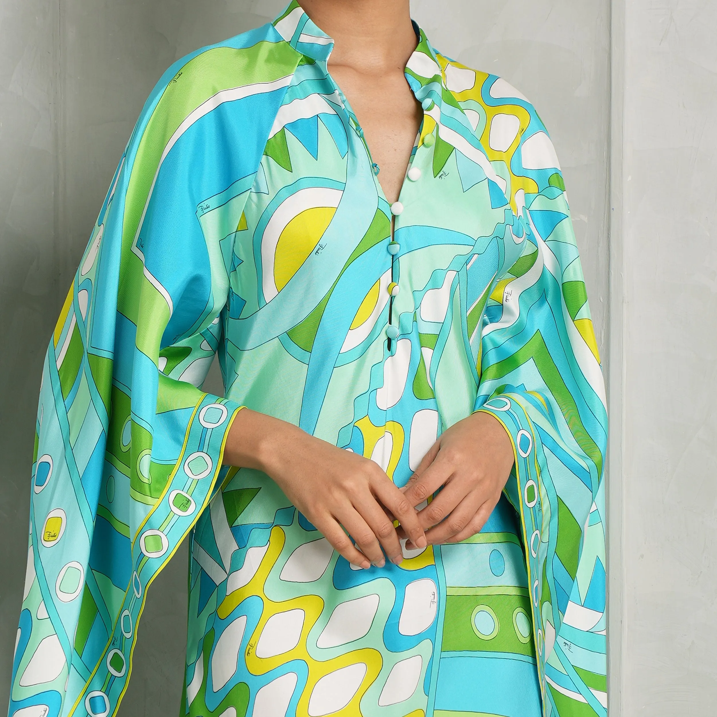 Geometric Printed Kaftan