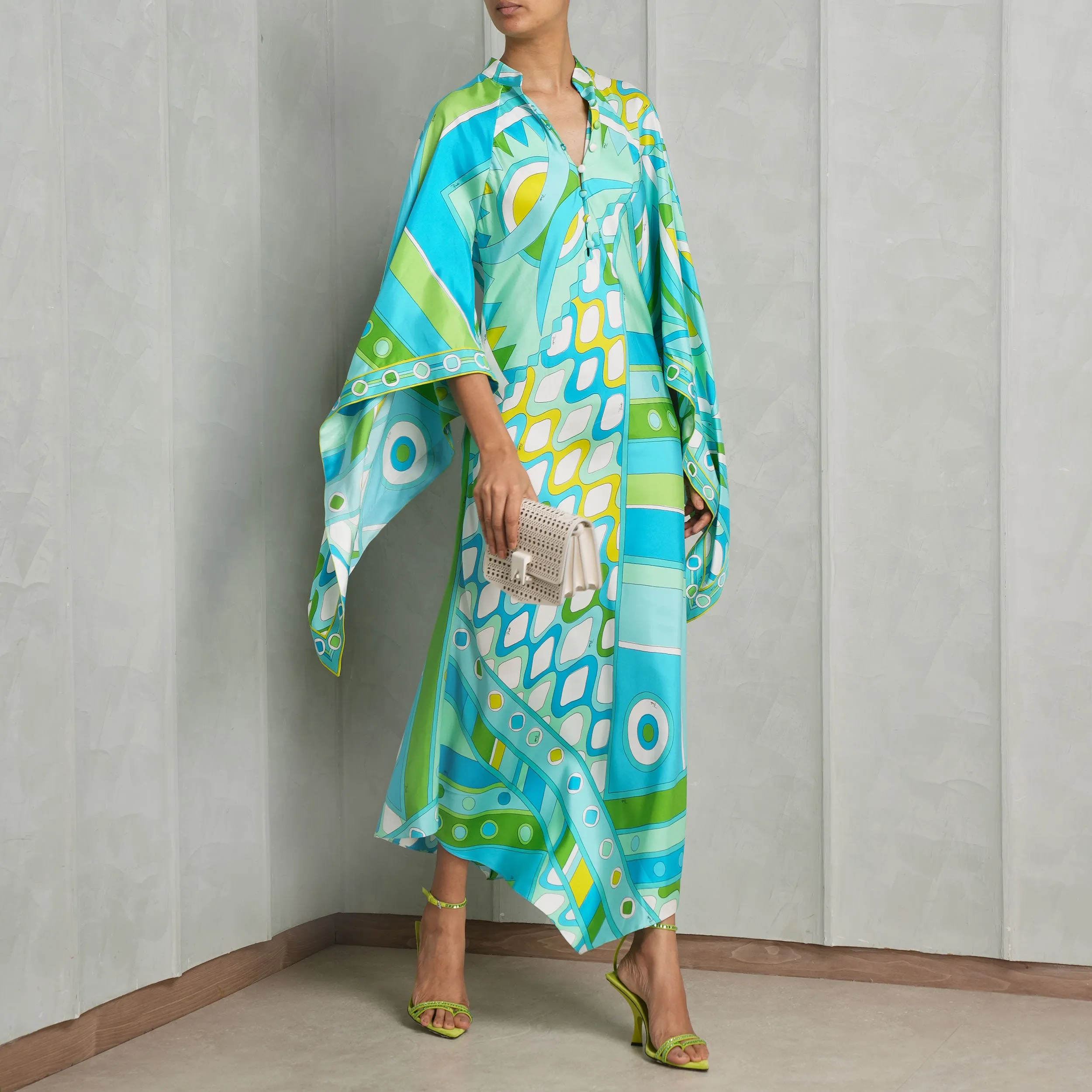 Geometric Printed Kaftan