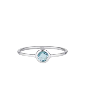 Georgini Eos Ring w/ Blue Topaz - Silver