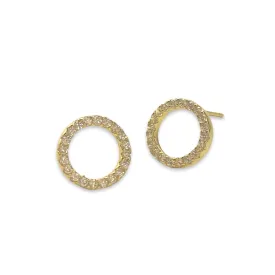 Geovana Circle Sparkle M Studs