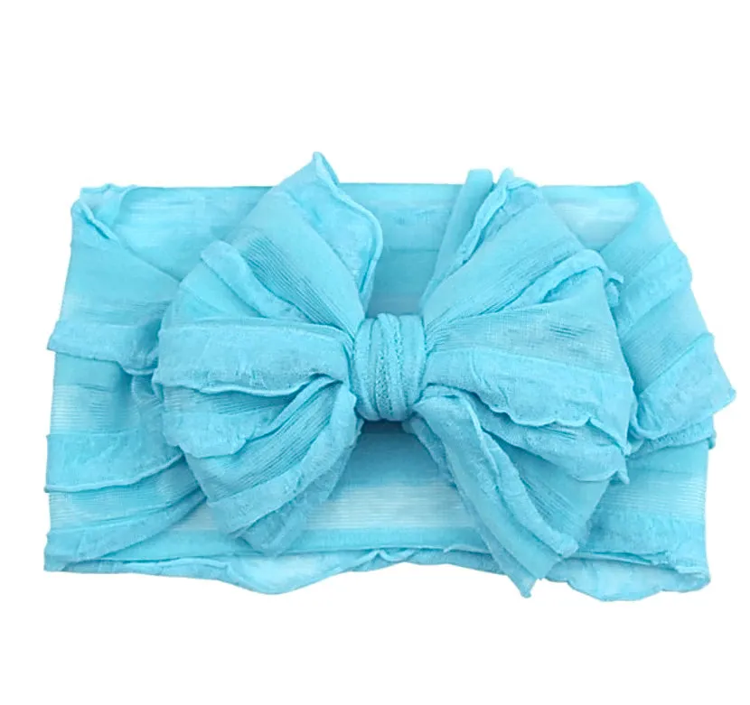 Girls Chiffon Oversize Bow Headband