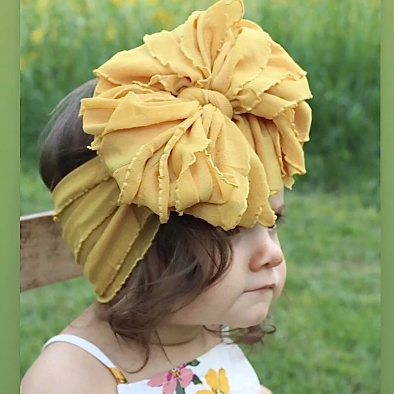 Girls Chiffon Oversize Bow Headband