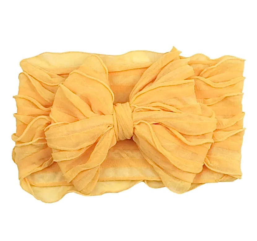 Girls Chiffon Oversize Bow Headband