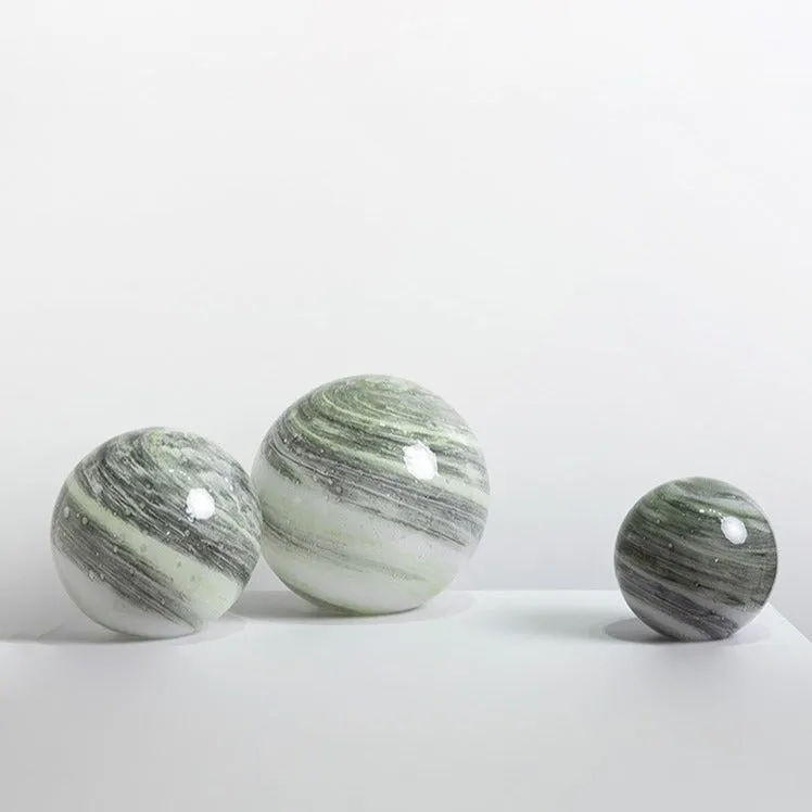 Glass Decorative Planet Ornament