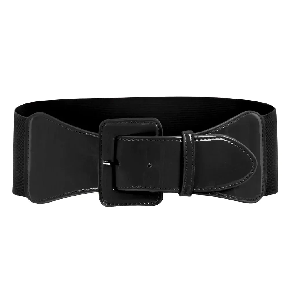 Grace Karin Women Classic Buckle Waistband Polyurethane Leather Patchwork Waist Belt