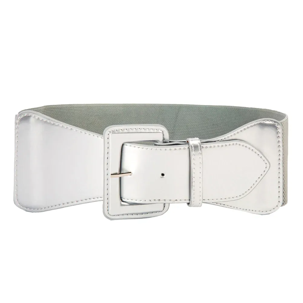 Grace Karin Women Classic Buckle Waistband Polyurethane Leather Patchwork Waist Belt