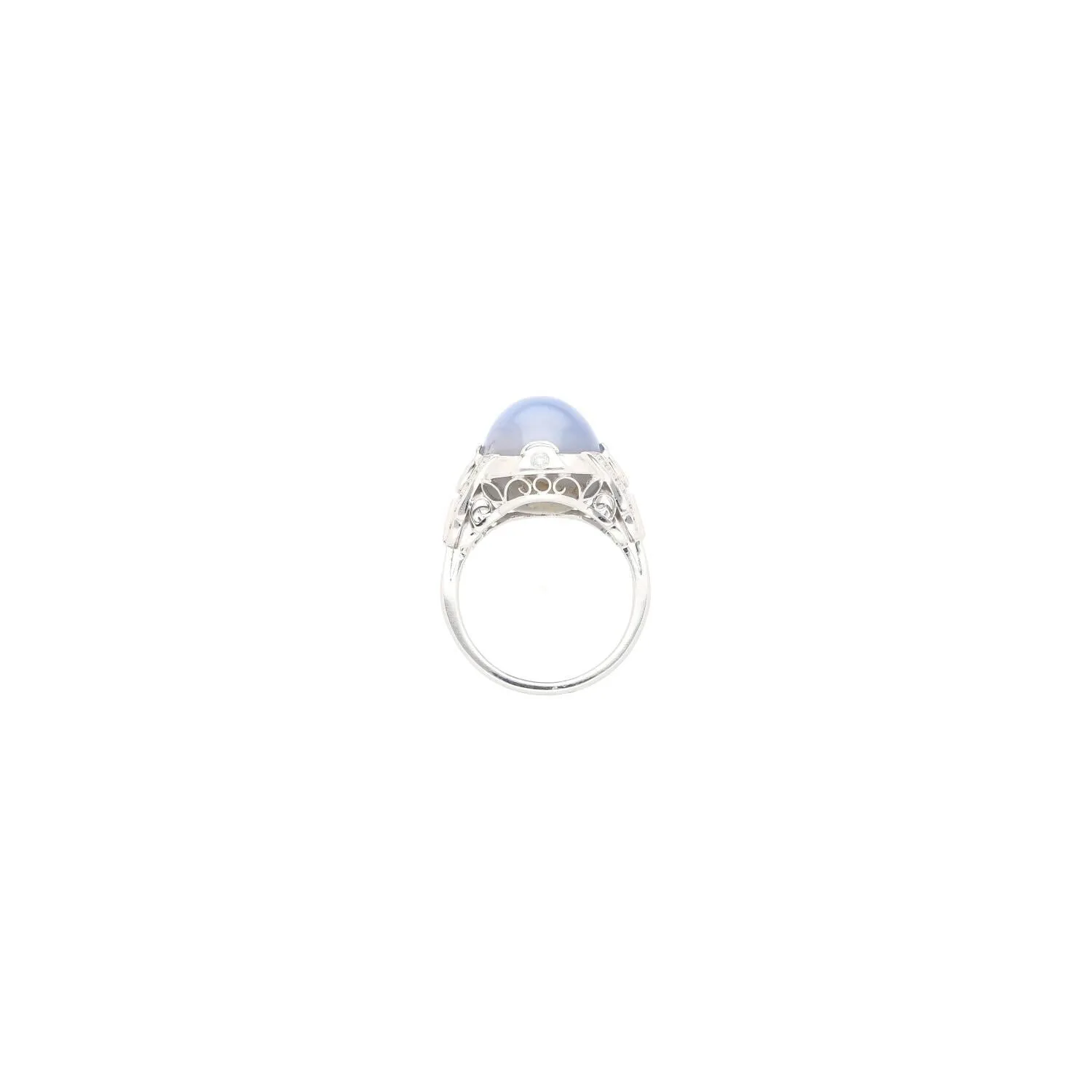 GRS Certified 18.29 Carat No Heat Sri Lanka Pastel Blue Star Sapphire Ring