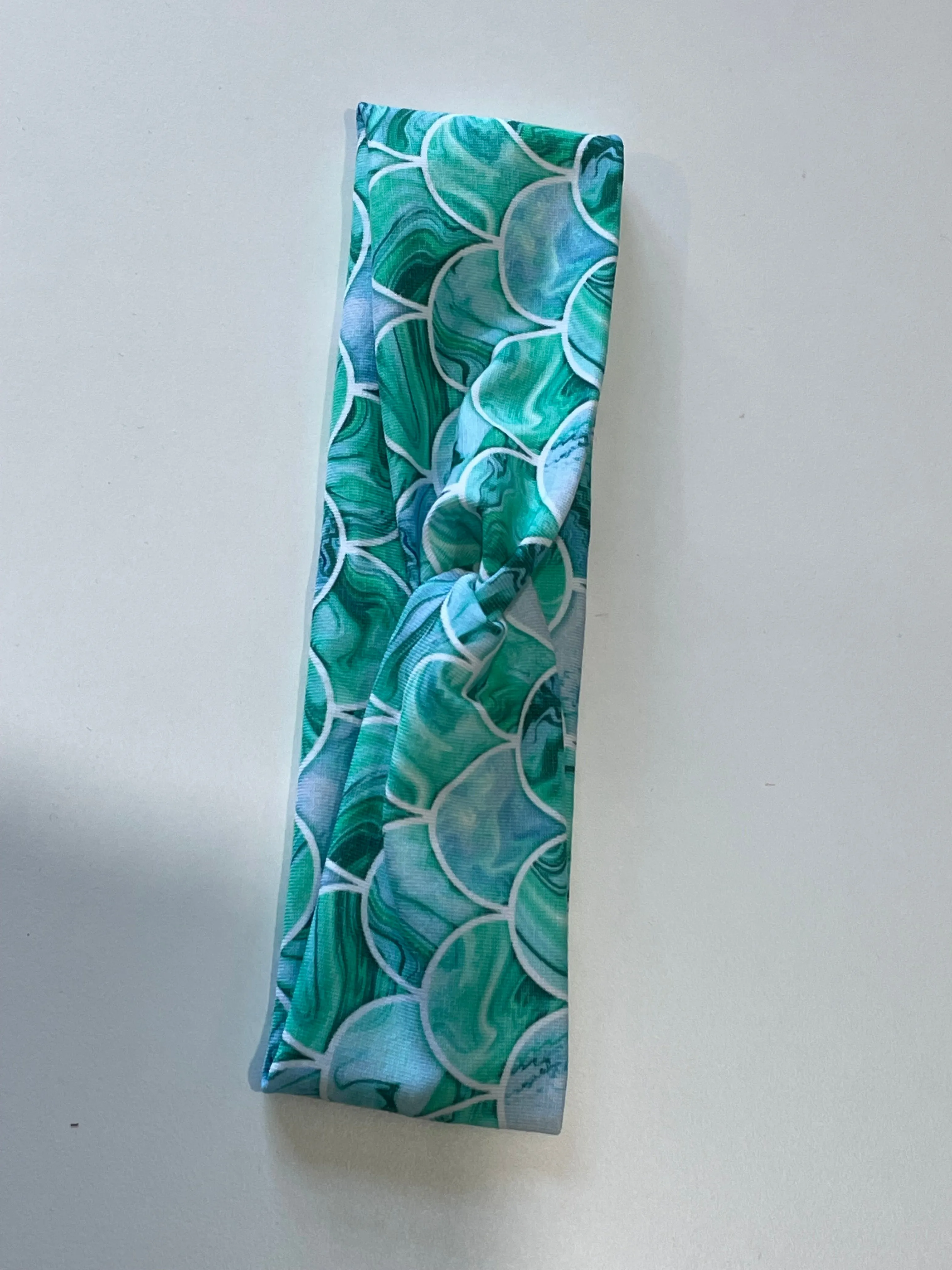 head band mermaid fabric