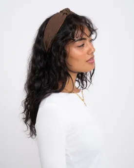 Headband Structured Brown