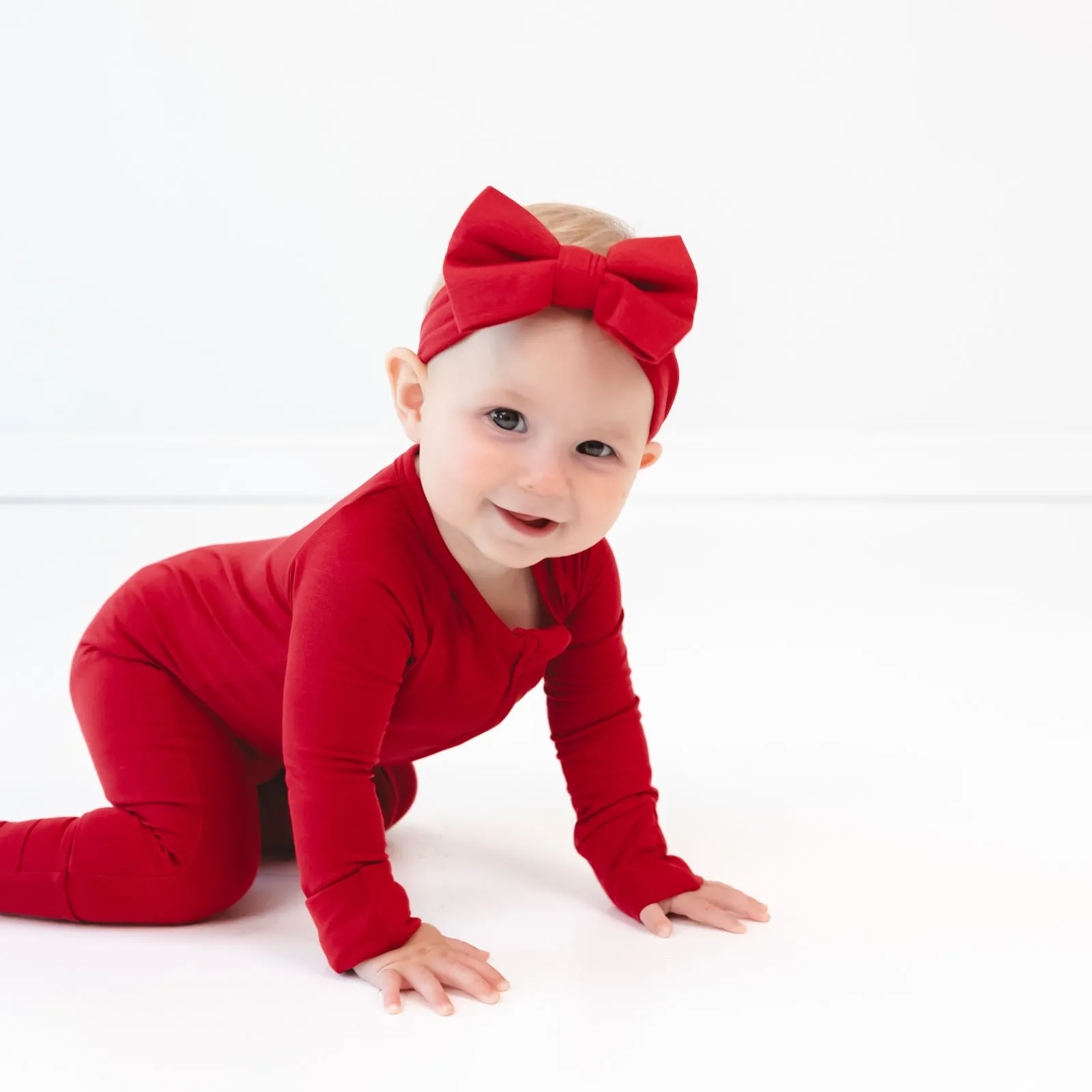 Holiday Red Luxe Bow Headband