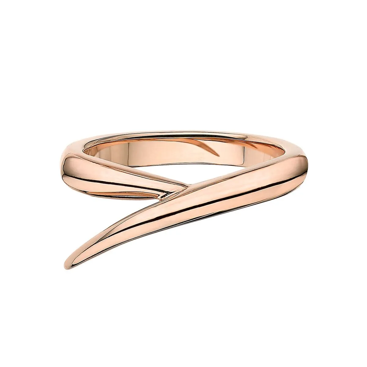 Interlocking Duo Ring - 18ct Rose Gold & White Diamond