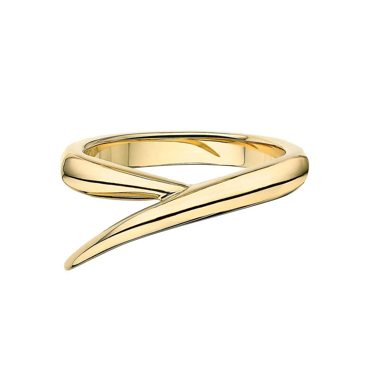 Interlocking Duo Ring - 18ct Yellow Gold & Black Diamond