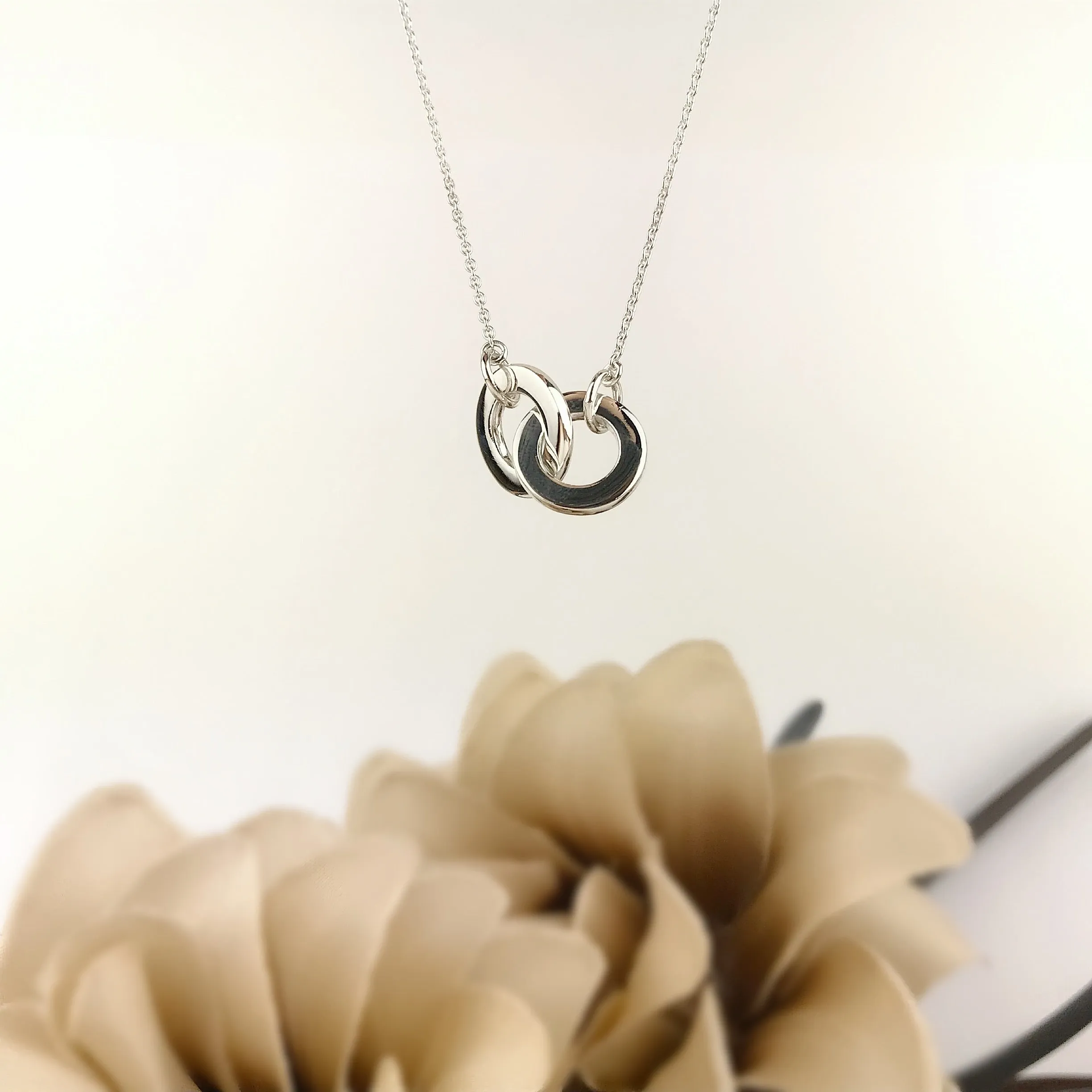 Interlocking Rings Necklace - SCHN813