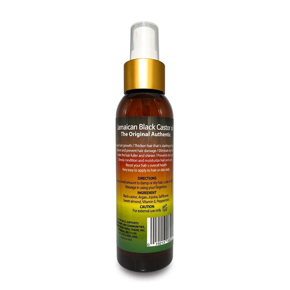 Jamaican Black Castor Oil Peppermint Spray 4oz