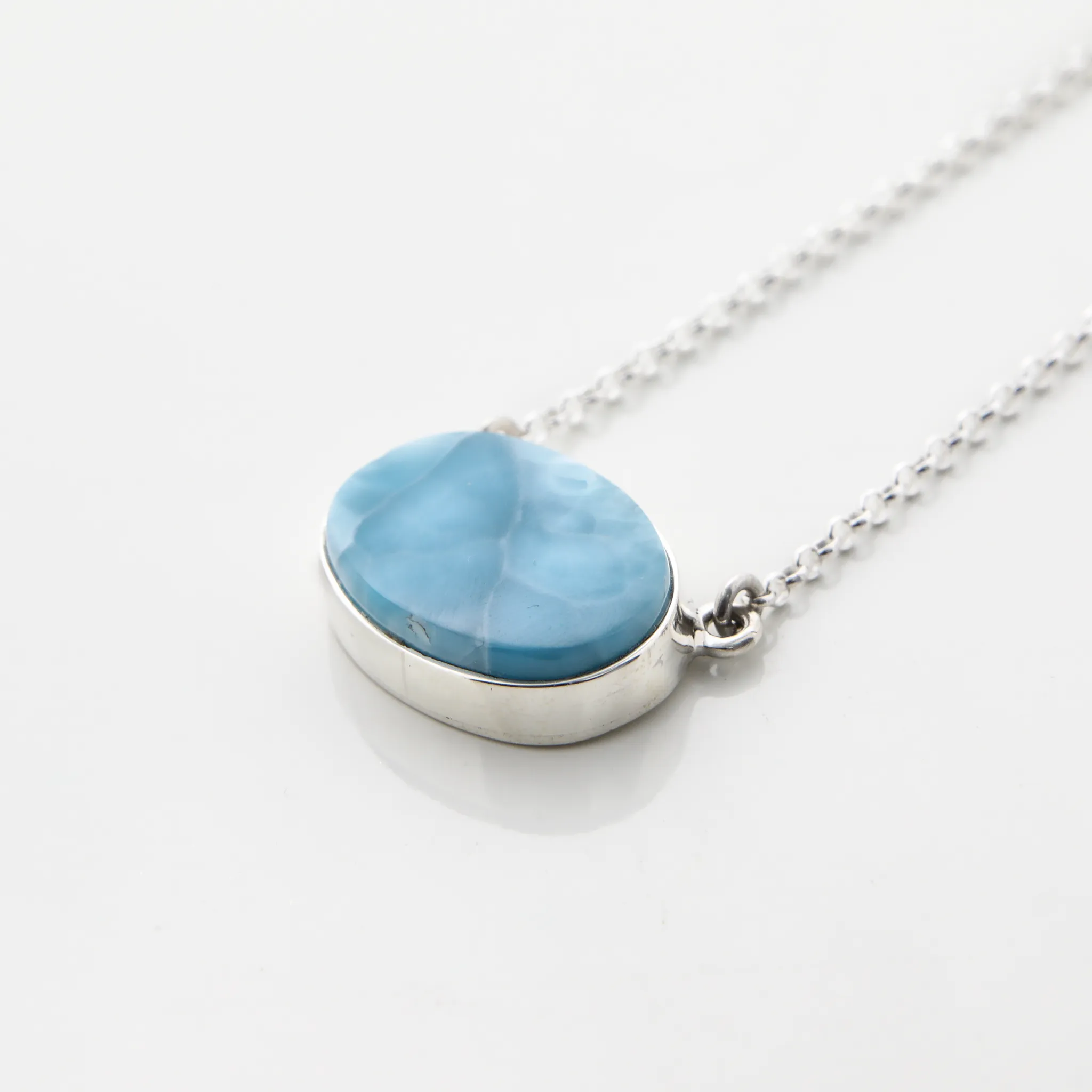 Larimar Oval Necklace