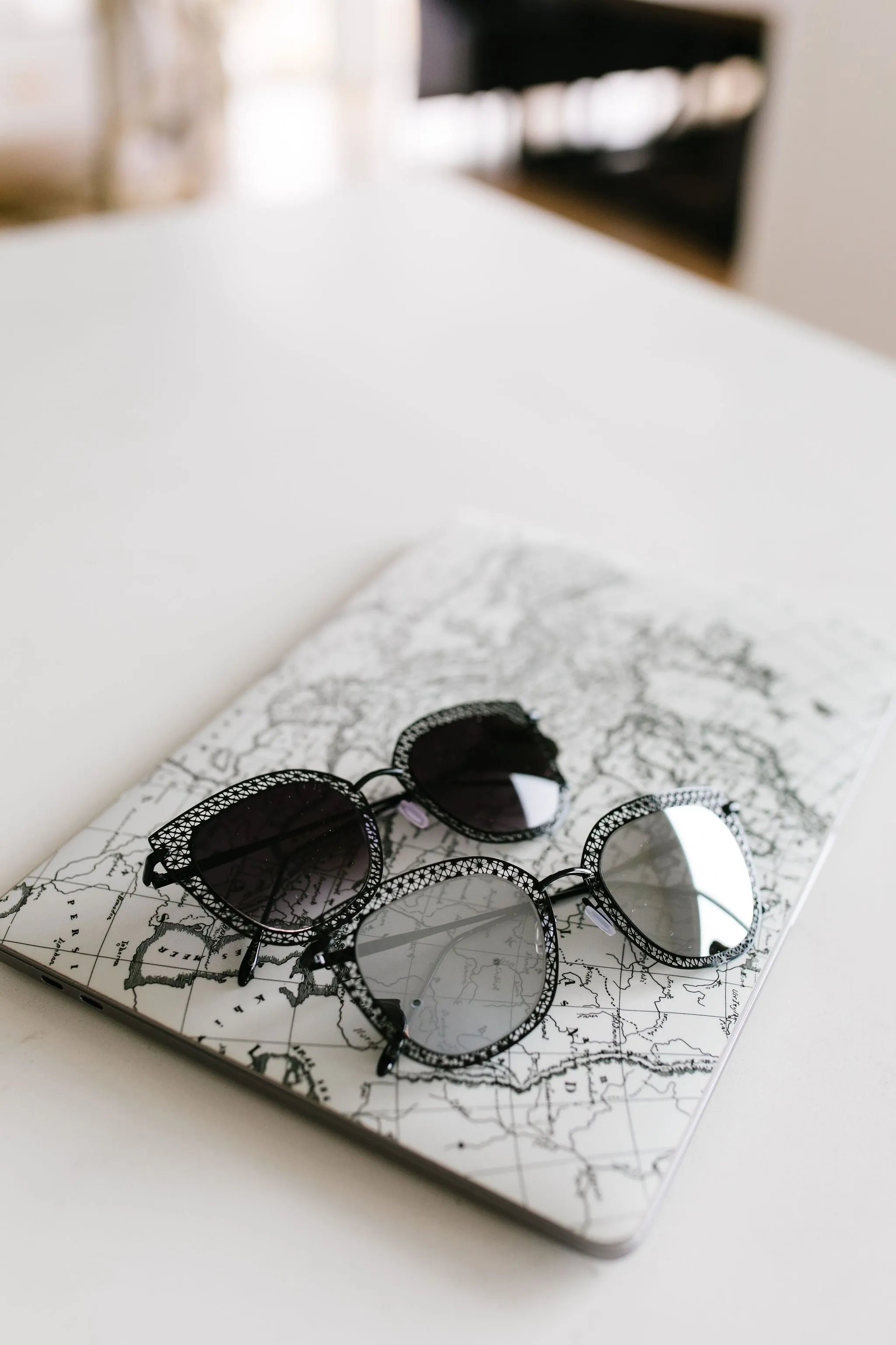 Latticework Cat Eye Sunglasses