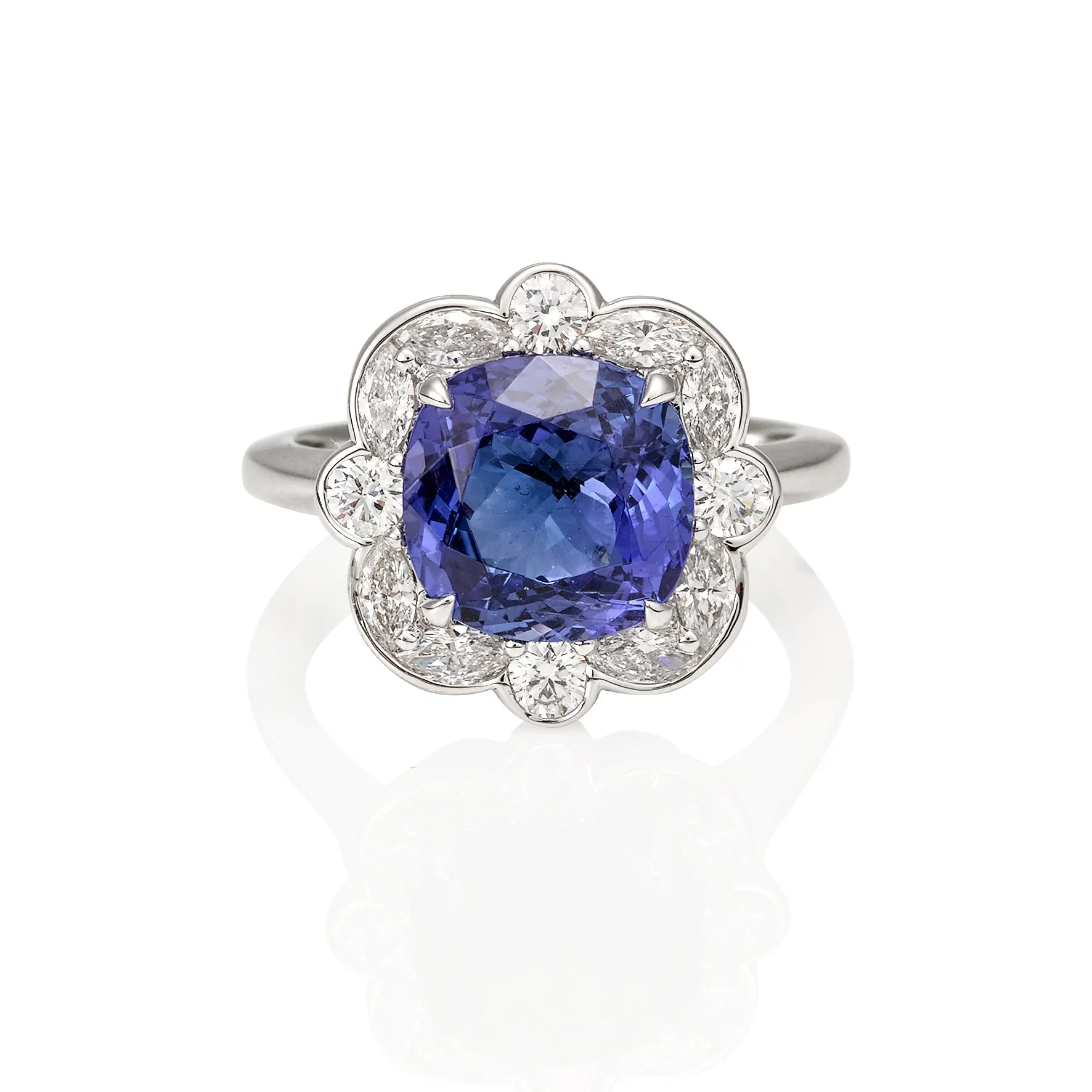 Levendi Tanzanite Flower of Love Ring